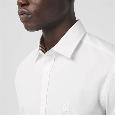 burberry short sleeve shirt white|burberry monogram motif t shirt.